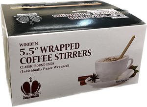 5.5" Coffee Stirrers (Individually Paper Wrapped)