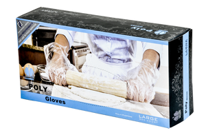 Poly Disposable Gloves in 500 ct. Dispenser