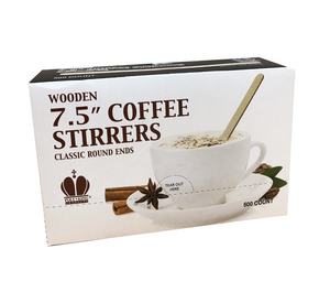 COFFEE SUPPLIES/ Beverage Stirrer/ Wooden Unwrapped 7.5