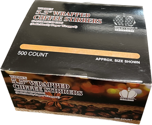 5.5" Coffee Stirrers (Individually Paper Wrapped)