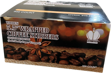 Load image into Gallery viewer, 5.5&quot; Coffee Stirrers (Individually Paper Wrapped)
