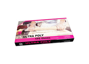 Poly King® Ultra Poly Hybrid TPE Gloves Touchscreen Disposable Latex Free Case Pack 10/100